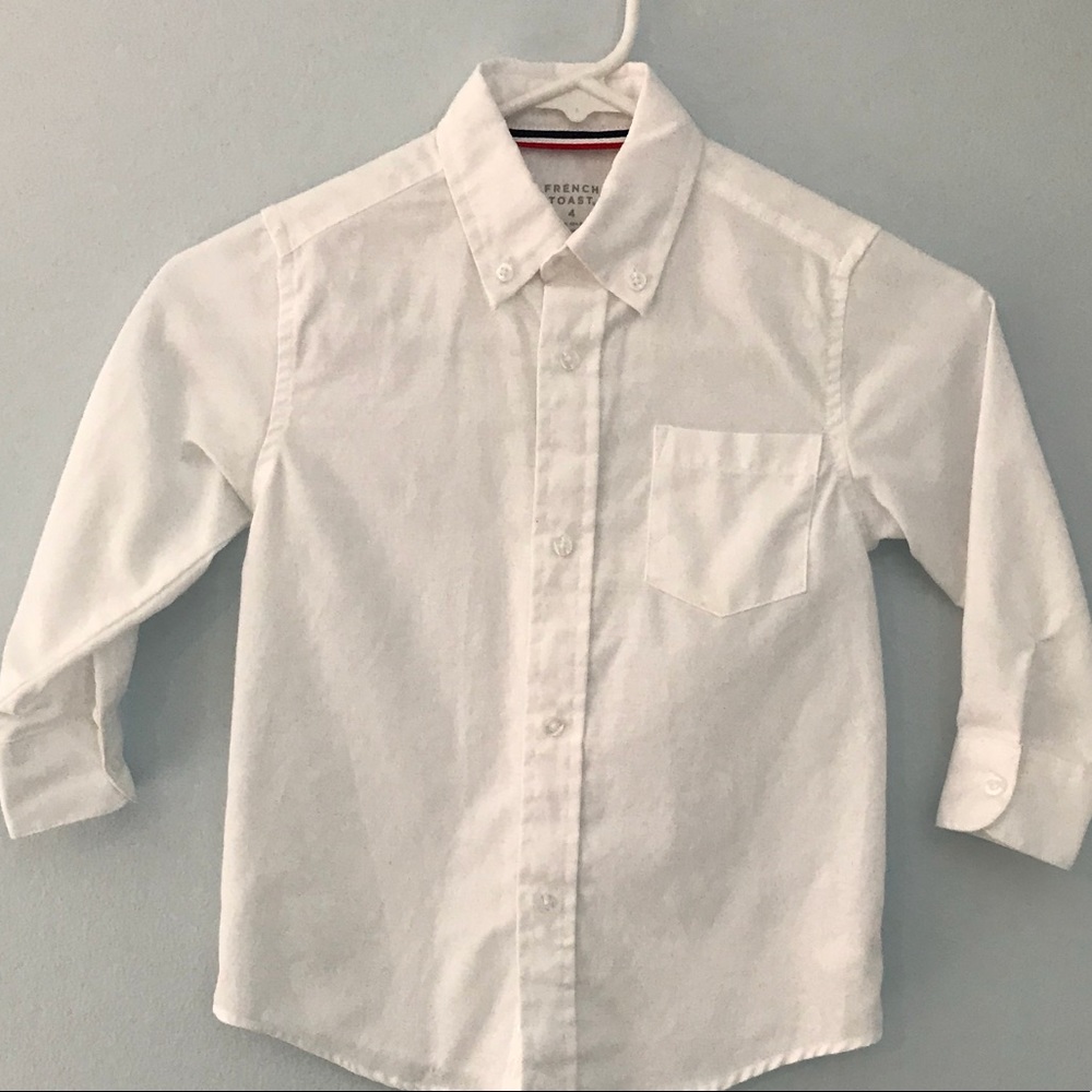 Little Boy’s French Toast White Button Down Shirt